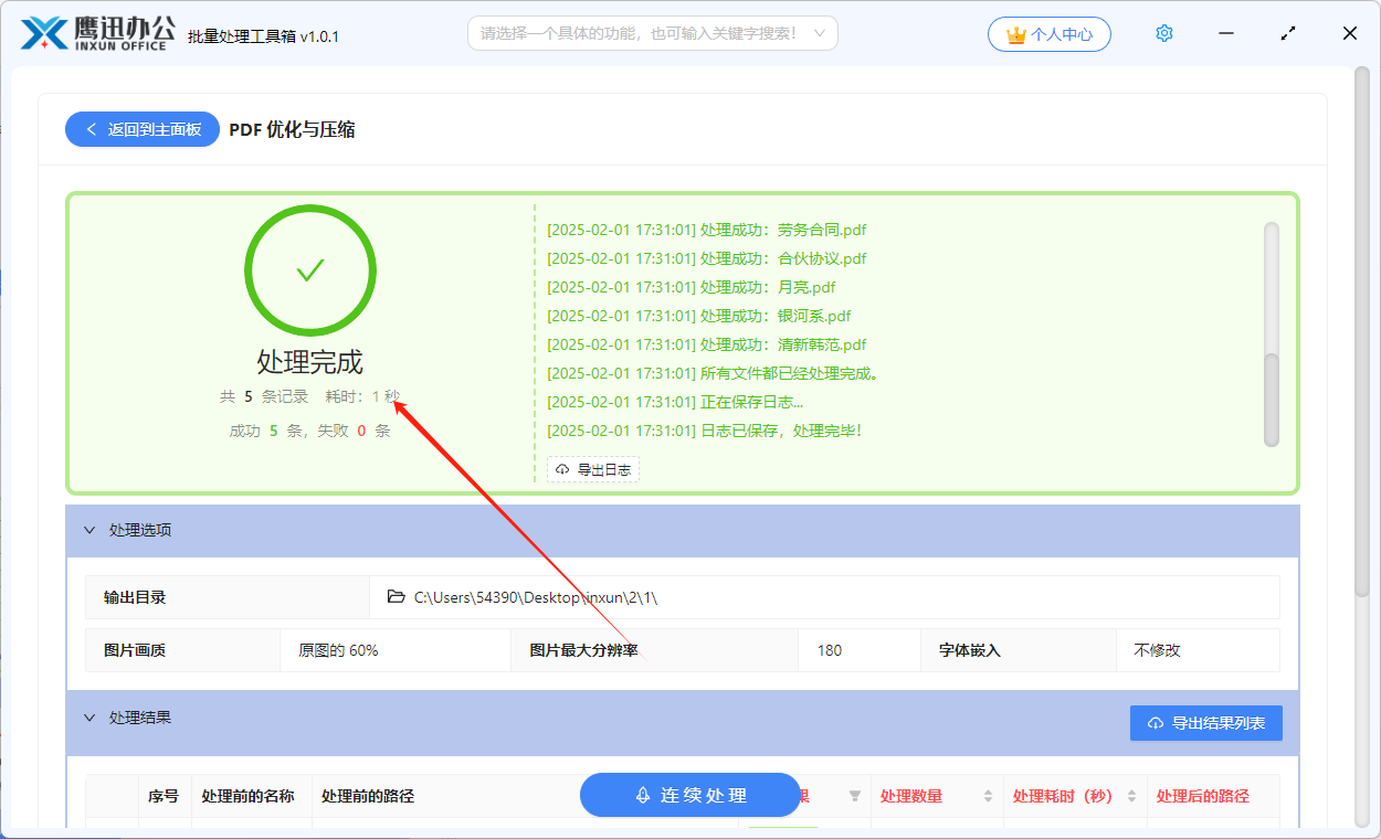 pdf批量压缩处理完成