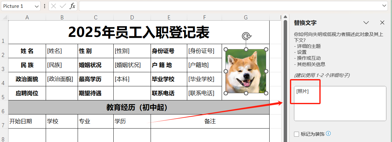 office中图片设置占位符