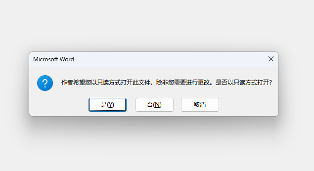 word添加密码保护效果预览