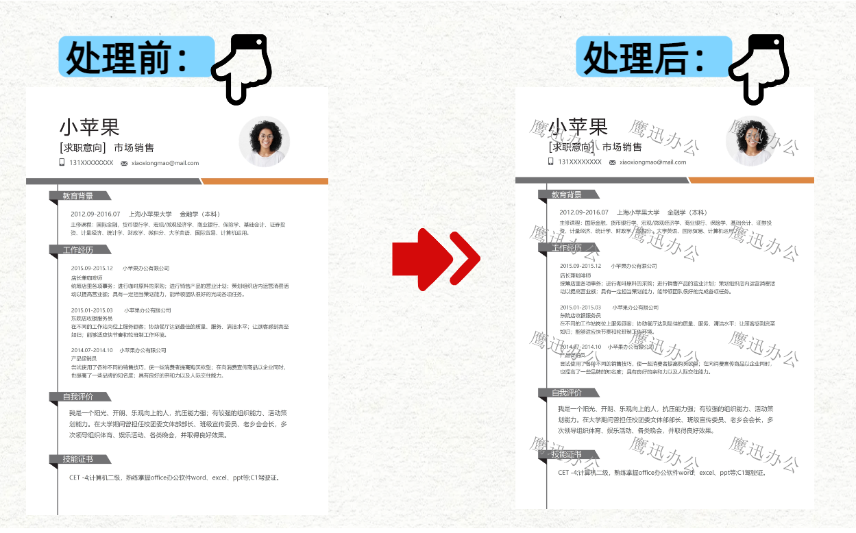 添加满屏文字水印效果预览