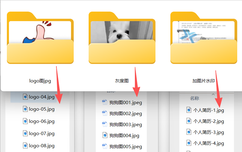 不同位置的图片整理到一个文件夹处理前