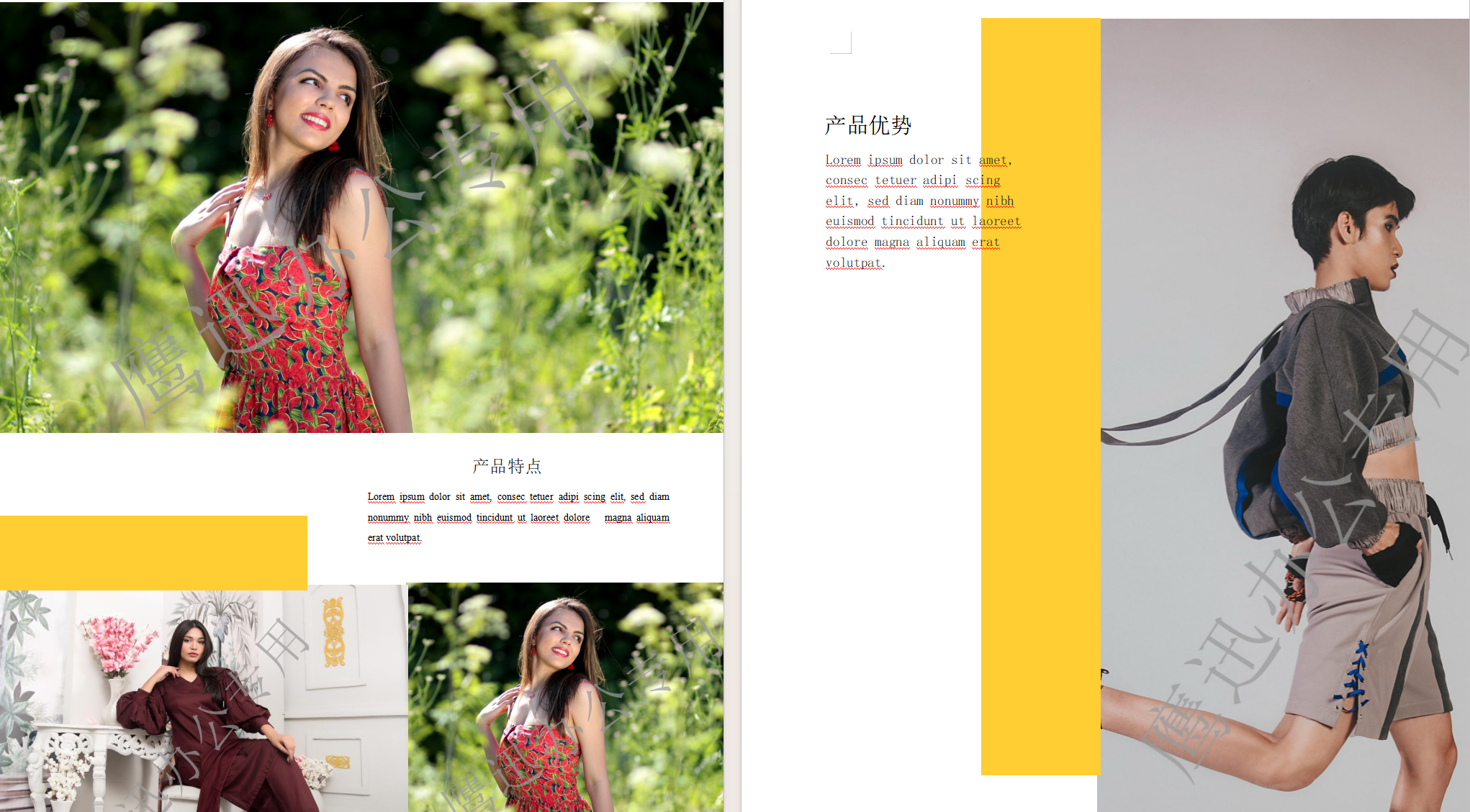 给Word中的所有图片添加水印效果预览