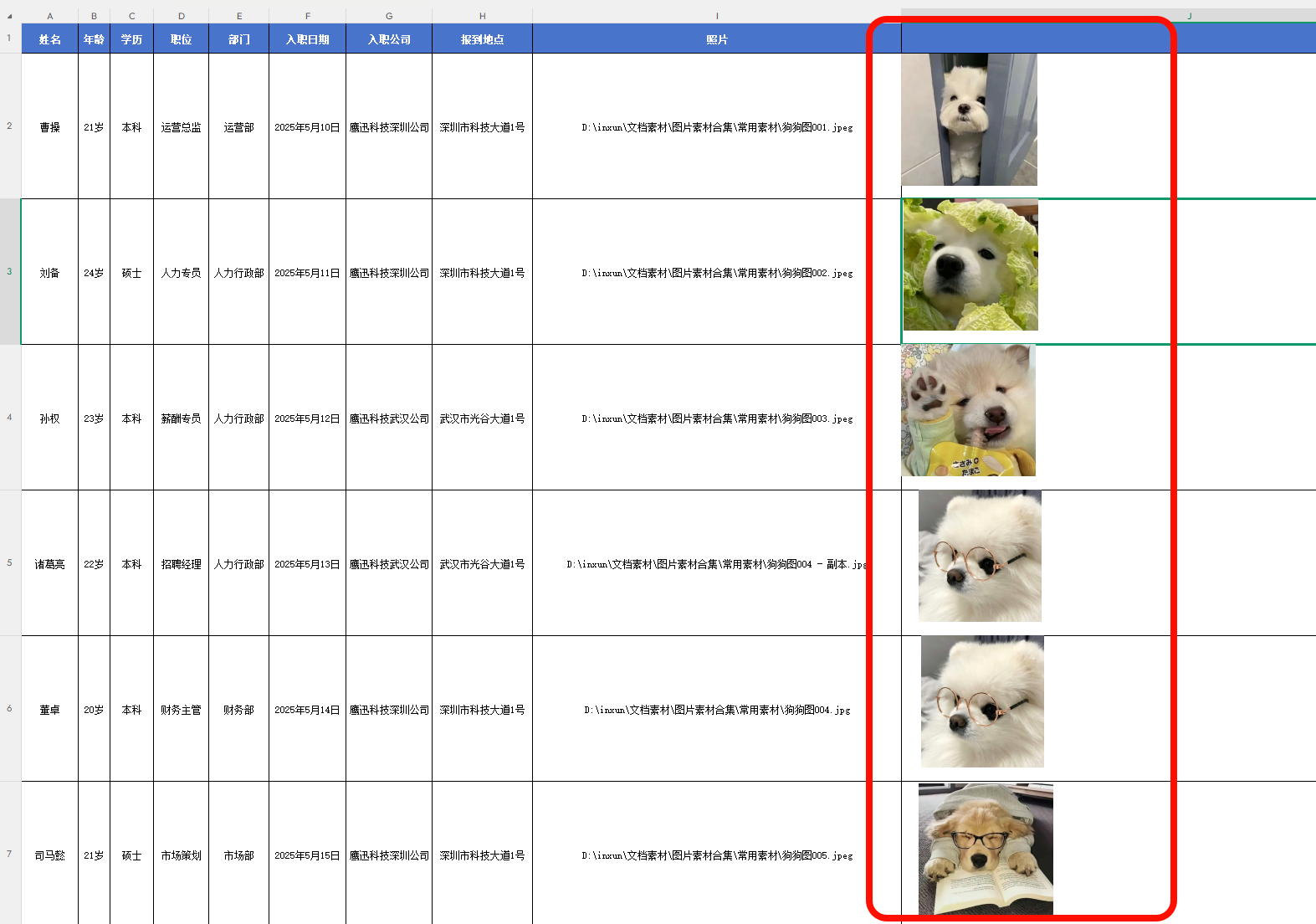 Excel中图片地址转为图片处理后