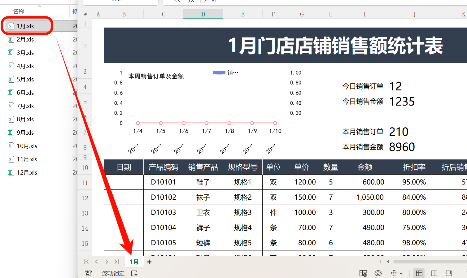 Excel按sheet工作表拆分成多个小文件处理后效果