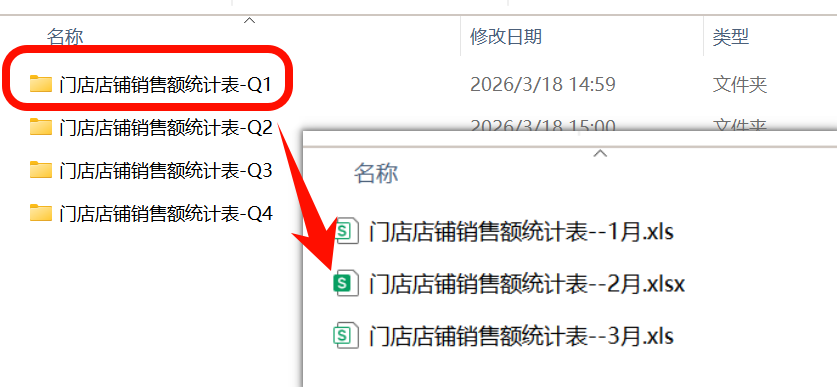 多个Excel合并到一张总表处理前效果