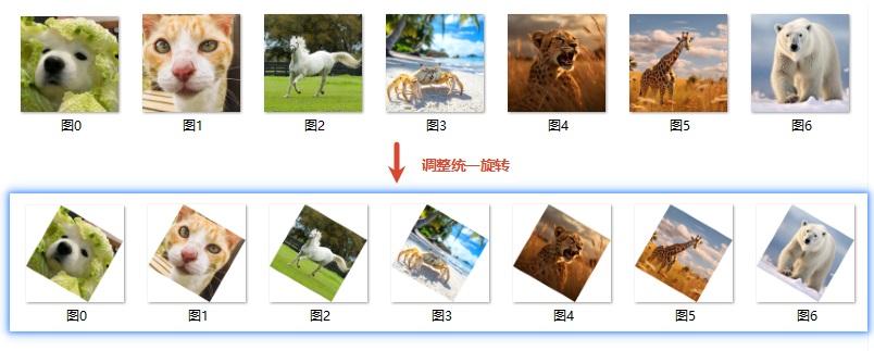 图片批量旋转处理效果预览